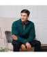 Фото #9 товара Men's Organic Half Zip Sweater with Suede Trim