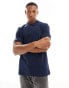 ASOS DESIGN pique polo in blue