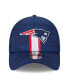 Men's Navy New England Patriots 2024 Sideline 39THIRTY Flex Hat Синий, S/M - фото #3