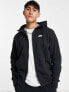 Фото #1 товара Nike Club zip-up hoodie in black