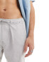 Hollister linen blend jogger short in grey