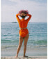 ფოტო #7 პროდუქტის Women's Lydia Long Sleeve Bikini Top with Cutout
