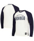 ფოტო #1 პროდუქტის Men's Cream Seattle Kraken Legendary Slub Vintage-Like Raglan Long Sleeve T-shirt