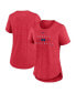 ფოტო #1 პროდუქტის Women's Heather Red Los Angeles Angels Knockout Team Stack Tri-Blend T-shirt