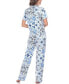 Фото #5 товара Пижама White Mark Tropical Short Pajama