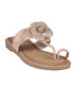 Фото #1 товара Women's Blossom Flower Embellished Toe Ring Flat Sandals