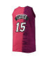 Фото #4 товара Men's Vince Carter Purple and Red Toronto Raptors Profile Tie-Dye Player Tank Top