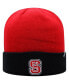 Фото #2 товара Men's Red and Black NC State Wolfpack Core 2-Tone Cuffed Knit Hat