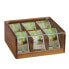 Teebox Holz mit 6 Fächern