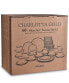 Charlotta Gold 60-PC Dinnerware Set, Service for 12