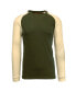 Men's Long Sleeve Thermal Shirt with Contrast Raglan Trim on Sleeves