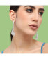 ფოტო #3 პროდუქტის Women's Silver Bling Drop Earrings