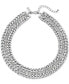 Фото #1 товара I.N.C. International Concepts two-Tone Crystal Necklace, 17" + 3" extender, Created for Macy's