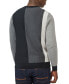 Фото #2 товара Men's Knitted Vertically-Striped Long-Sleeve Crewneck Sweater