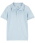 Kid Ribbed Collar Polo Shirt 7