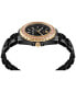 ფოტო #2 პროდუქტის Women's Heaven Black Ceramic Bracelet Watch 38mm