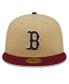 ფოტო #4 პროდუქტის Men's Vegas Gold, Cardinal Boston Red Sox 59FIFTY Fitted Hat