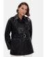 ფოტო #9 პროდუქტის Women's Leather Coat, Black