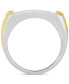 ფოტო #4 პროდუქტის Men's Diamond Cluster Ring (1 ct. t.w.) in 10k Two-Tone Gold