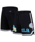 Фото #4 товара Men's Black Philadelphia 76ers Washed Neon Shorts