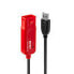 Фото #8 товара Удлинитель USB2.0 Lindy 12м (USB A - USB A) 42870 - черный.