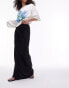 Фото #1 товара Topshop satin maxi bias skirt in black