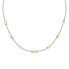 Decent bicolor necklace with beads Colori SAXQ04