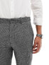 ASOS DESIGN wedding super skinny wool mix suit trousers in monochrome puppytooth