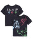 ფოტო #1 პროდუქტის Toddler Boys and Girls Black Marvel Team Up T-shirt