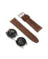 Фото #3 товара Unisex Barnesbrook Brown Genuine Leather Universal Smart Watch Strap 20mm