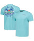 Фото #1 товара Men's and Women's Teal Florida Atlantic Owls Scenic Comfort Colors T-Shirt