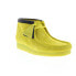 Clarks Wallabee Boot 26162470 Mens Yellow Suede Lace Up Chukkas Boots