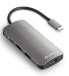 Фото #4 товара Sharkoon USB 3.0 Type C Multiport Adapter - USB 3.2 Gen 1 (3.1 Gen 1) Type-C - HDMI,USB 3.2 Gen 1 (3.1 Gen 1) Type-A,USB 3.2 Gen 1 (3.1 Gen 1) Type-C - USB 3.2 Gen 1 (3.1 Gen 1) - MMC,SD - 5000 Mbit/s - Grey