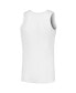 Фото #4 товара Men's White San Diego Padres Two-Pack Tank Top