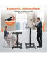 Фото #6 товара Small Mobile Rolling Standing Desk Rolling Desk Laptop Computer Cart For Home