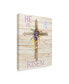 Kathleen Parr Mckenna Easter Blessing Saying III with Cross V2 Canvas Art - 15" x 20"