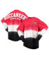 Women's Red, Black Tampa Bay Buccaneers Ombre Long Sleeve T-shirt