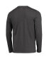 ფოტო #2 პროდუქტის Men's Purple, Heathered Charcoal Distressed TCU Horned Frogs Meter Long Sleeve T-shirt and Pants Sleep Set