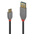 Фото #8 товара Lindy 3m USB 2.0 Type A to C Cable - Anthra Line - 3 m - USB A - USB C - USB 2.0 - 480 Mbit/s - Black - Grey