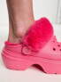 Фото #5 товара Crocs Stomp lined clogs in hyper pink