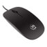 Manhattan Silhouette Sculpted USB Wired Mouse - Black - 1000dpi - USB-A - Optical - Lightweight - Flat - Three Button with Scroll Wheel - Three Year Warranty - Blister - Ambidextrous - Optical - USB Type-A - 1000 DPI - Black - фото #4