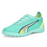 Фото #2 товара Puma Ultra Ultimate Cage Tt Soccer Mens Blue, Green Sneakers Athletic Shoes 1072