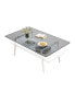 Фото #9 товара Modern Gray Glass Coffee Table