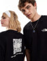 Фото #2 товара The North Face Geolines Redbox backprint oversized t-shirt in black exclusive to ASOS