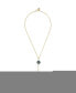 ფოტო #1 პროდუქტის 14k Gold Filled Beautiful Chain with 2 Diamond Shaped Semiprecious Stones Y20 Necklace