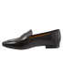 Фото #4 товара Trotters Gemma T2005-001 Womens Black Wide Leather Loafer Flats Shoes 9