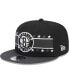 Фото #1 товара Men's Black Brooklyn Nets Banded Stars 9FIFTY Snapback Hat