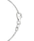 ფოტო #3 პროდუქტის Diamond Pear Halo 18" Pendant Necklace (1/3 ct. t.w.) in 14k White Gold
