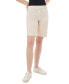 Petite Mid-Rise Fly Front Duke Shorts