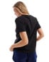 Фото #4 товара Pieces boxy t-shirt in black